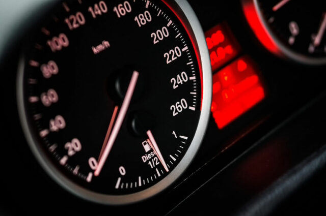 car's speedometer