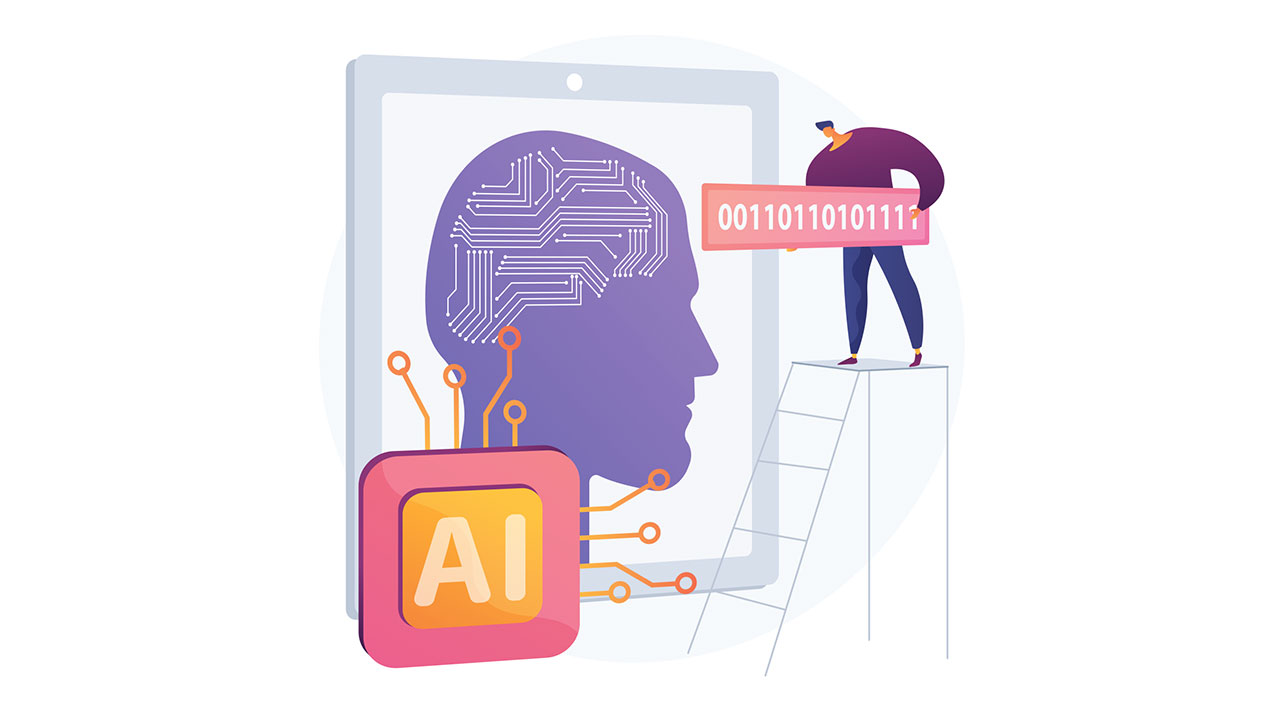 Artificial intelligence abstract concept illustration