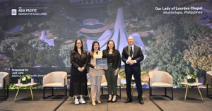 Filinvest City’s lily-inspired chapel recognized for design excellence