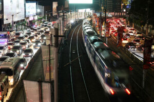 MMDA reroutes EDSA after bus fire