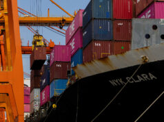 Trade deficit hits 6-month low in Aug.