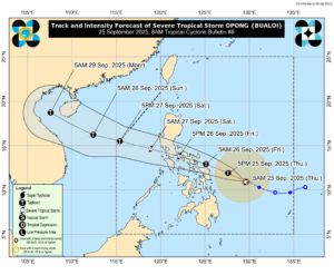 Palace, LGUs suspend classes, work as Storm Opong nears