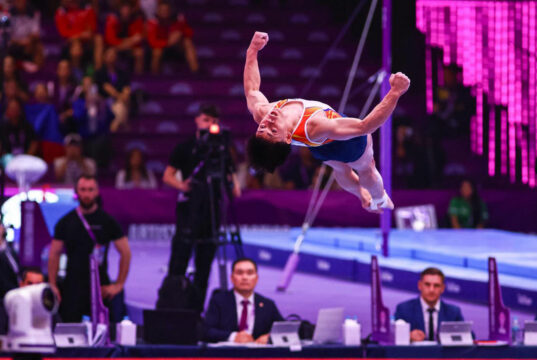 Karl Yulo snatches bronze in floor exercise in FIG Junior Gymnastics