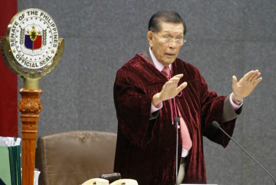 Juan Ponce Enrile, martial law supervisor, dies at 101