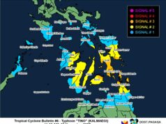 Tino intensifies into typhoon, likely to hit Eastern Visayas Monday evening