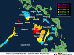 Tino still threatens large parts of the country, to hit Palawan on Wednesday