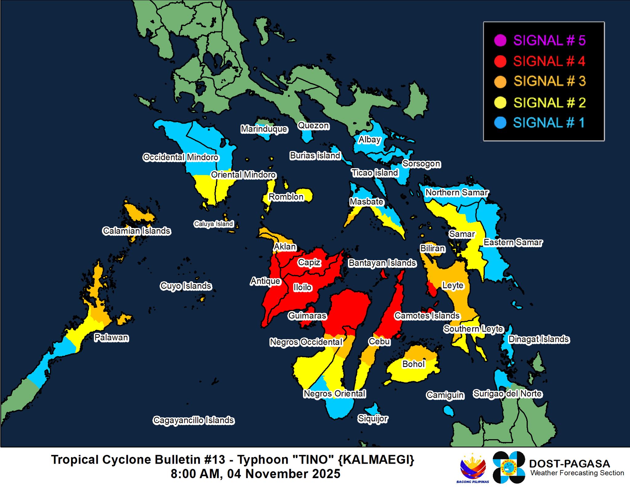 Typhoon Tino lashes Visayas; Signal No. 4 remains up in several areas
