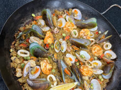 Instead of ham, how about Seafood Paella for Noche Buena?
