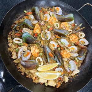 Instead of ham, how about Seafood Paella for Noche Buena?