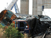 At least 25 killed after crane falls on train in Thailand, police say