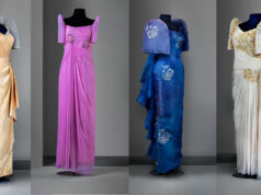 The woman and her dresses