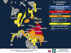 Signal No. 2 up in more than a dozen areas due to Tropical Storm Basyang