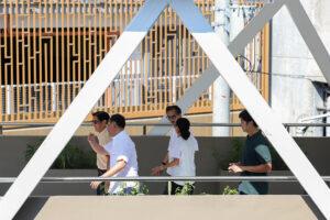 Marcos checks Kamuning station