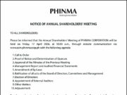 PHINMA Corp. to hold Annual Shareholders’ Meeting on April 17 via remote communication