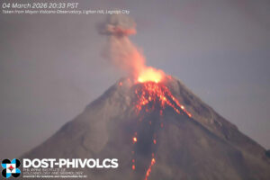 Mayon logs lava flow, 29 quakes in 24 hours