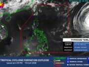 Sinlaku remains outside PAR; Local thunderstorms to affect country — PAGASA