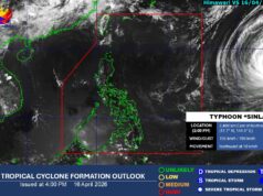Sinlaku remains outside PAR; Local thunderstorms to affect country — PAGASA