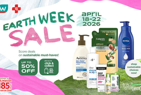 Sustainable choices, greater value at Watsons this Earth Week Sale from April 18-22