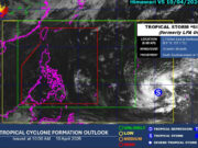 Tropical Storm Sinlaku to enter PAR as early as Wednesday