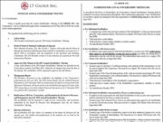 LT Group, Inc. discloses Annual Stockholders’ Meeting on May 6 via Zoom